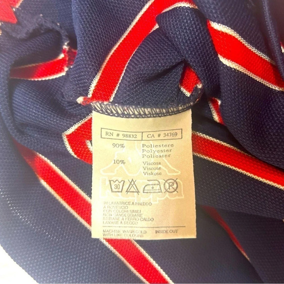 Men’s XXL woven feel v neck shirt Kappa  vintage - Picture 3 of 4